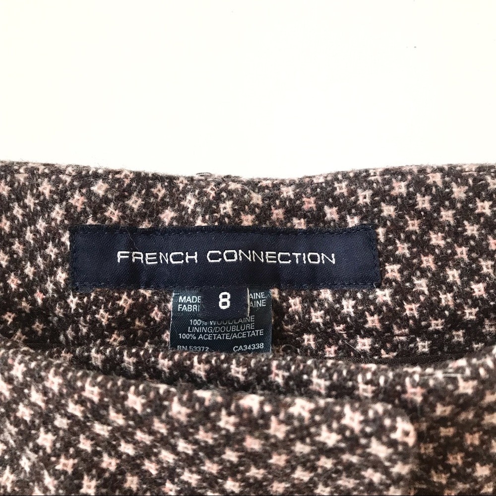 French Connection Brown Wool Capri Pant Sz S ✨ - Picture 3 of 5